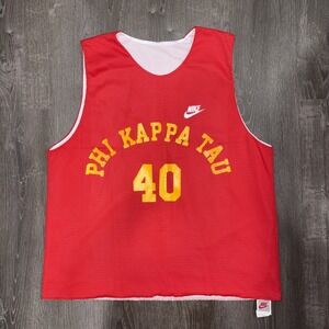 VTG Nike Reversible Basketball Jersey Phi Kappa Tau Fraternity Men's XL Made USA